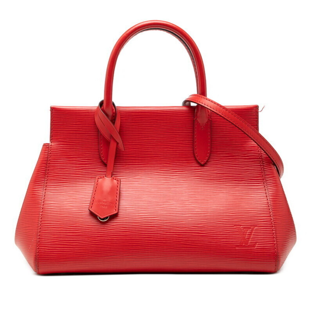 Louis Vuitton Epi Marly Handbag Shoulder Bag Castilian Red Leather